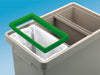 Durable 3 Compartment Recycling Bin with Colour Co-ordinated Lids