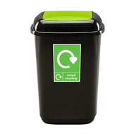 Plastic Push Lid Recycling Bin - 45 litre