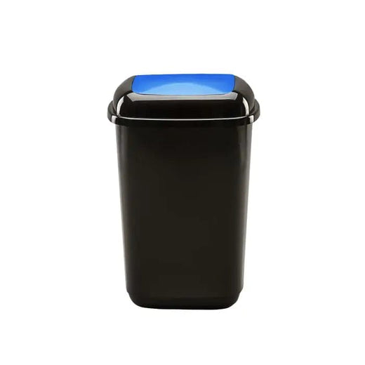 Plastic Push Lid Recycling Bin - 28 litre