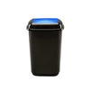 Plastic Push Lid Recycling Bin - 12 litre