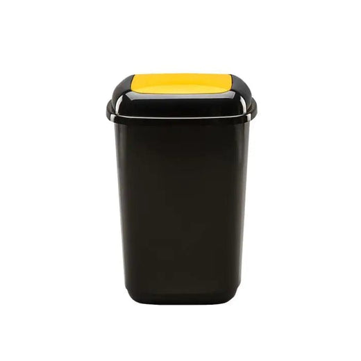 Plastic Push Lid Recycling Bin - 12 litre