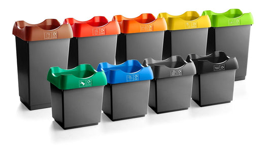 50 Litre Recycling Bin with Colour Coded Lids