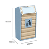 Single Wood Recycling Unit - 105 Litre