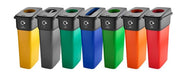 Slim Metal Look Plastic Recycling Bin (55 or 70 Litres)