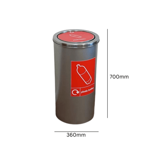 Torpedo Swing Lid Recycling Bin - Available in 3 Sizes