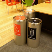 Torpedo Swing Lid Recycling Bin - Available in 3 Sizes