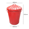 Galvanised Trash Can Available in 5 Colours - 90 Litre